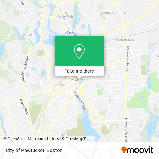 City of Pawtucket map