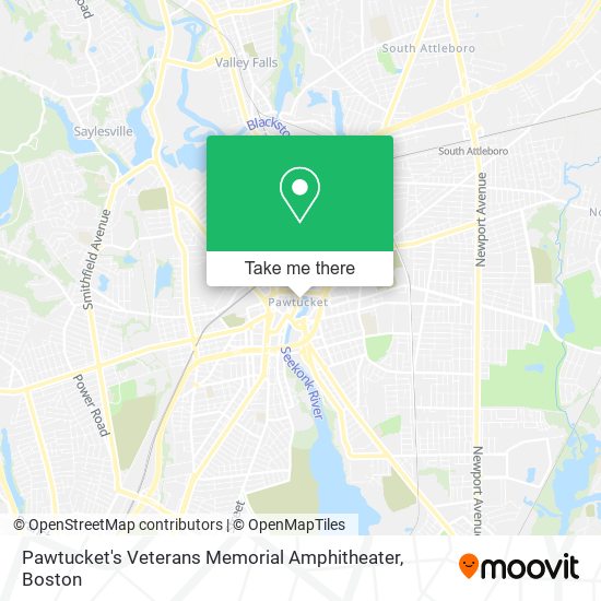 Mapa de Pawtucket's Veterans Memorial Amphitheater