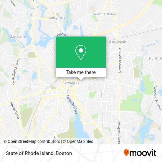 State of Rhode Island map