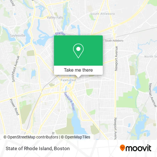 Mapa de State of Rhode Island