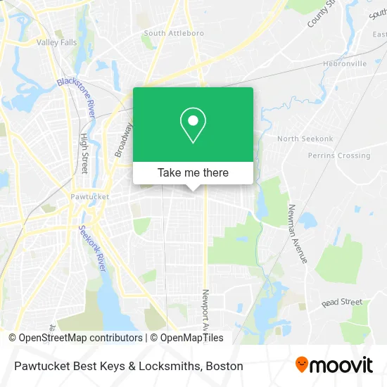 Pawtucket Best Keys & Locksmiths map