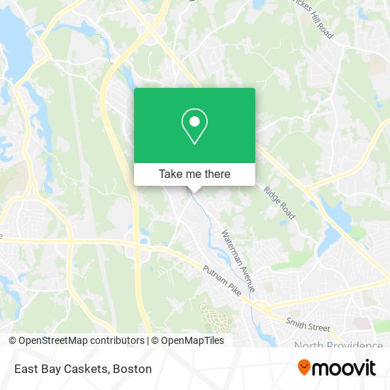 Mapa de East Bay Caskets