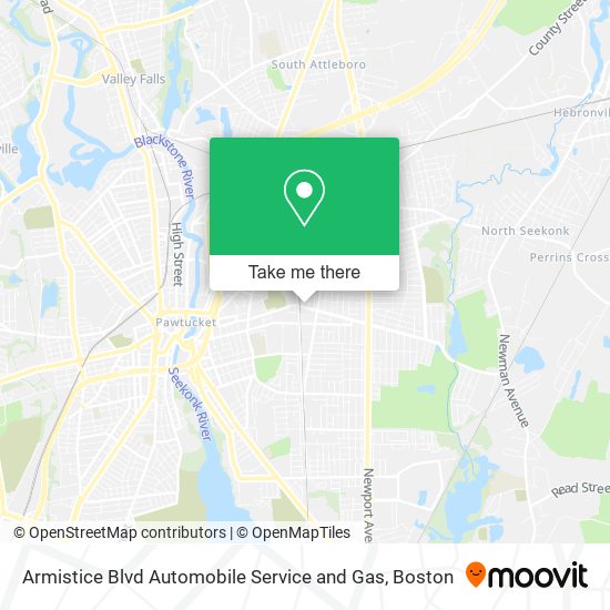 Armistice Blvd Automobile Service and Gas map