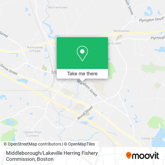 Mapa de Middleborough / Lakeville Herring Fishery Commission