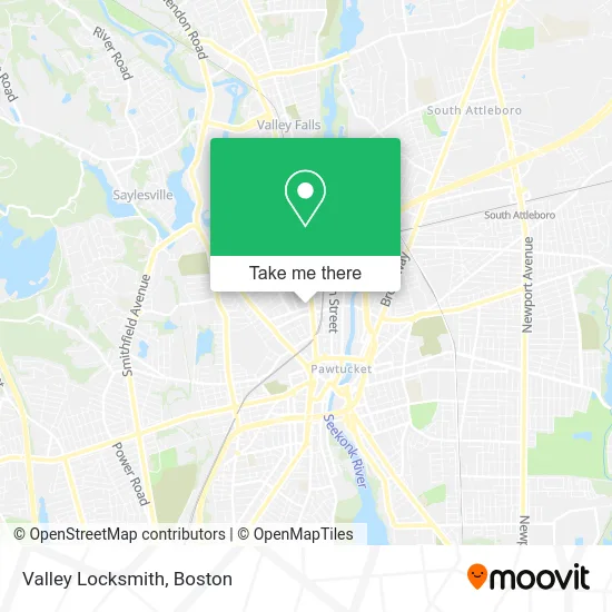 Valley Locksmith map