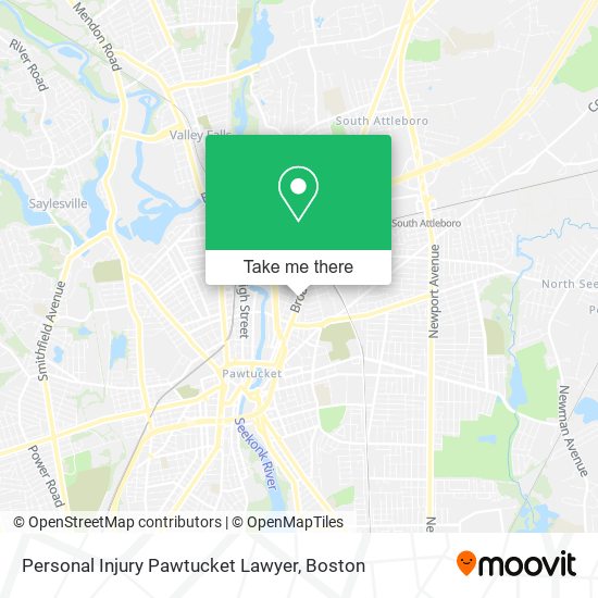 Mapa de Personal Injury Pawtucket Lawyer