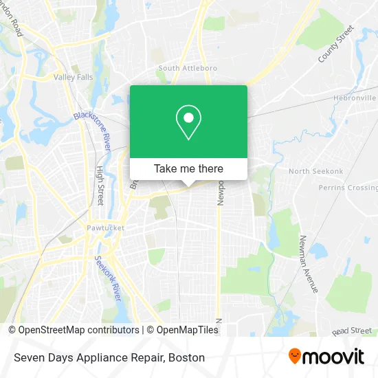 Seven Days Appliance Repair map