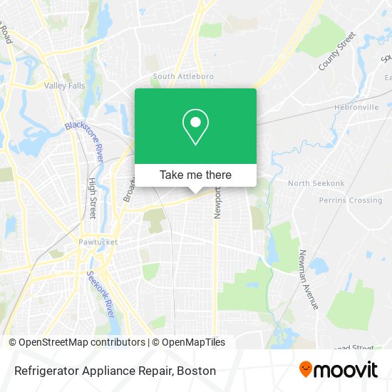 Refrigerator Appliance Repair map