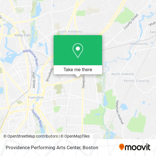 Mapa de Providence Performing Arts Center