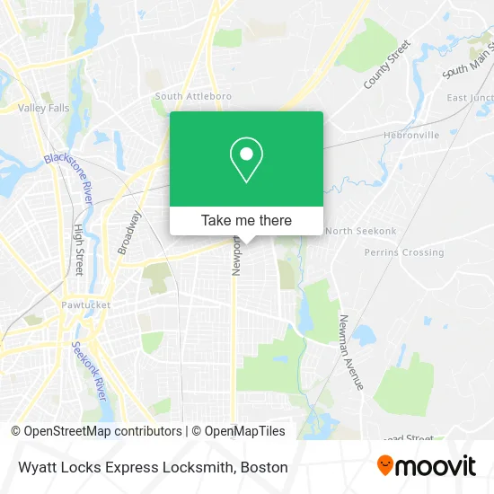 Wyatt Locks Express Locksmith map