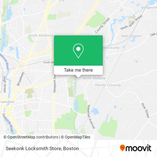 Mapa de Seekonk Locksmith Store