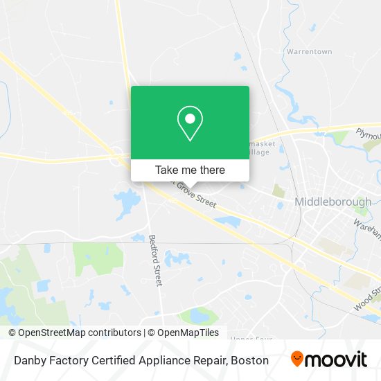 Danby Factory Certified Appliance Repair map