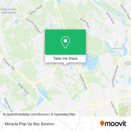 Miracle Pop Up Bar map