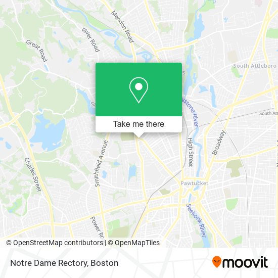Mapa de Notre Dame Rectory