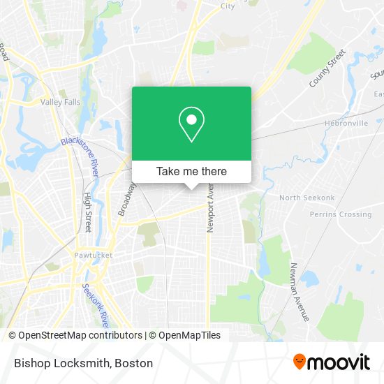 Mapa de Bishop Locksmith