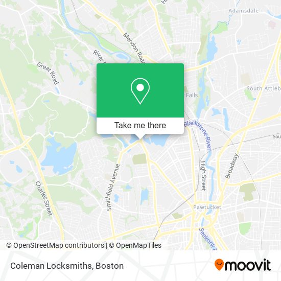 Mapa de Coleman Locksmiths
