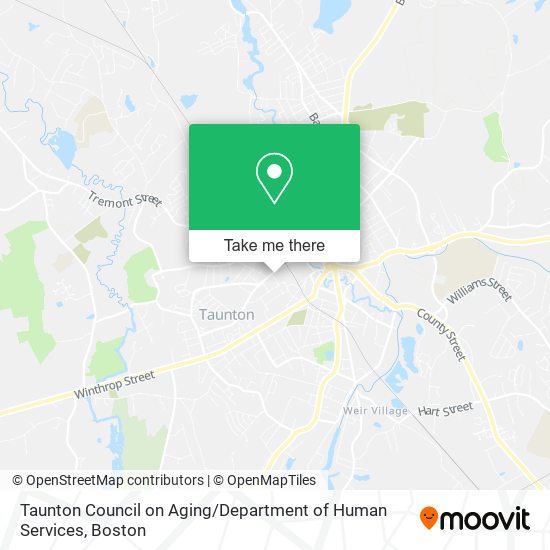Taunton Council on Aging / Department of Human Services map