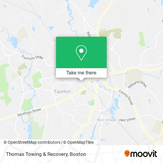 Thomas Towing & Recovery map