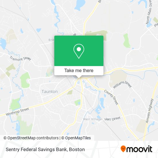 Sentry Federal Savings Bank map