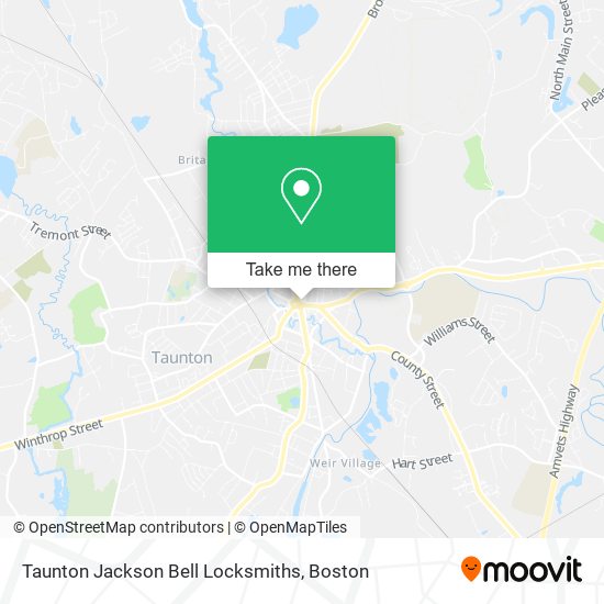 Mapa de Taunton Jackson Bell Locksmiths