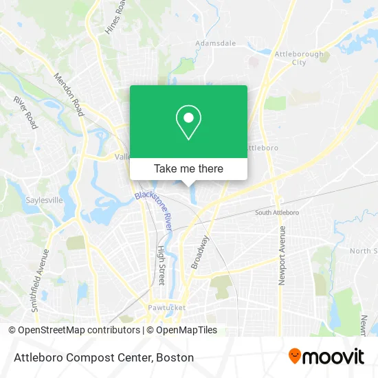 Mapa de Attleboro Compost Center