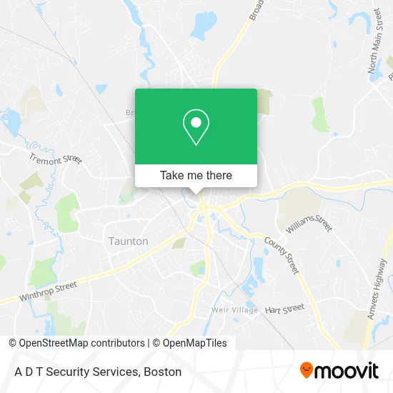 A D T Security Services map