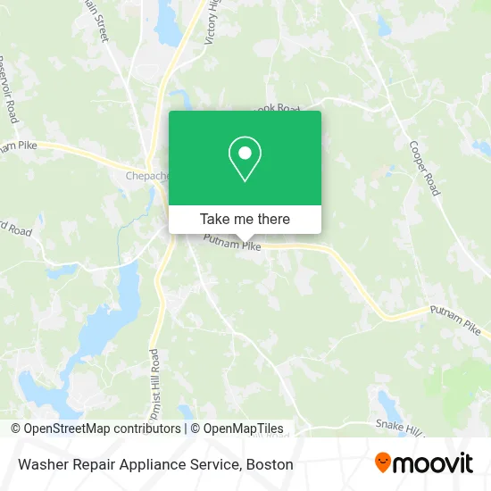 Washer Repair Appliance Service map
