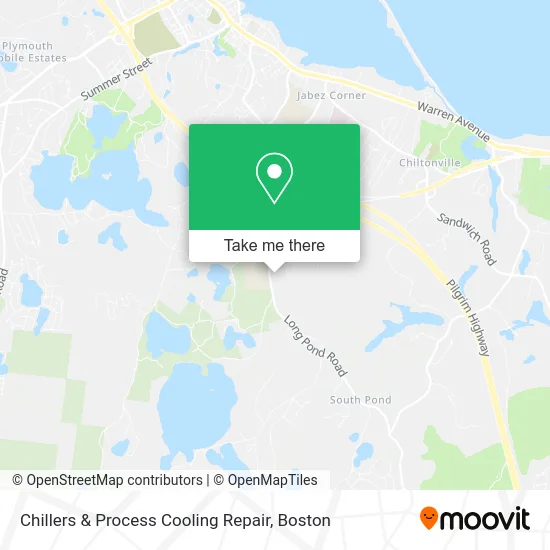 Chillers & Process Cooling Repair map