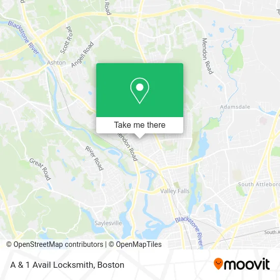 A & 1 Avail Locksmith map