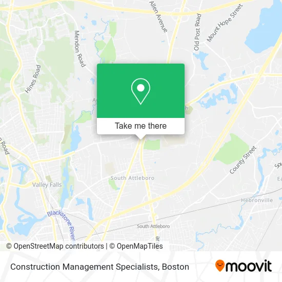 Construction Management Specialists map