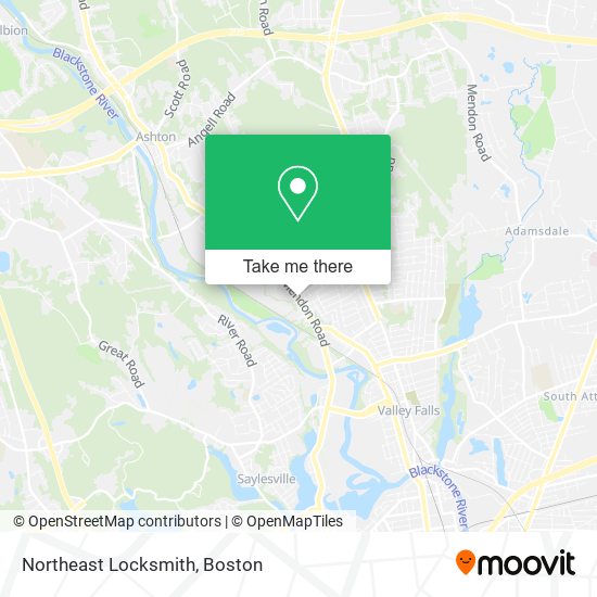 Mapa de Northeast Locksmith