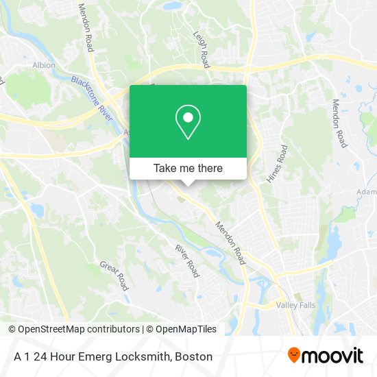 Mapa de A 1 24 Hour Emerg Locksmith
