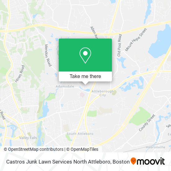 Castros Junk Lawn Services North Attleboro map