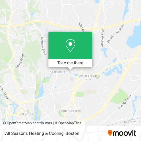 All Seasons Heating & Cooling map