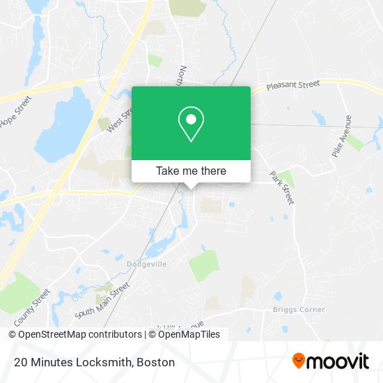 Mapa de 20 Minutes Locksmith