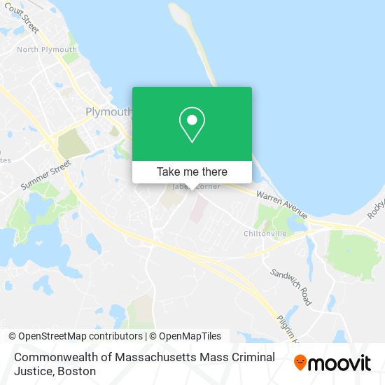 Mapa de Commonwealth of Massachusetts Mass Criminal Justice