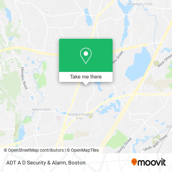 Mapa de ADT A D Security & Alarm
