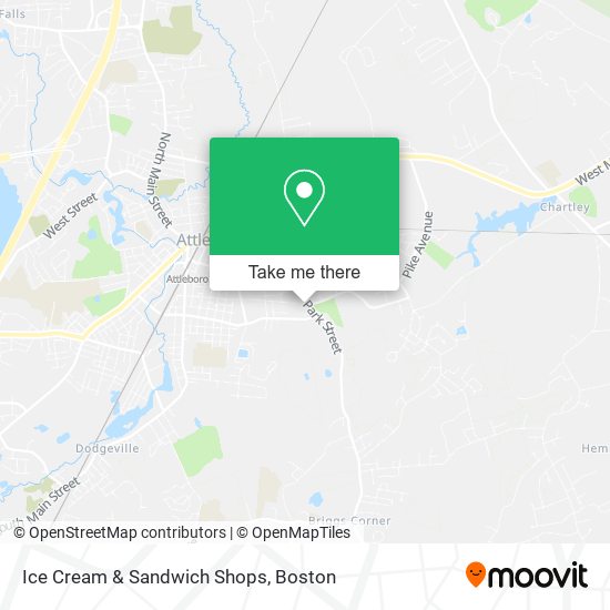 Ice Cream & Sandwich Shops map