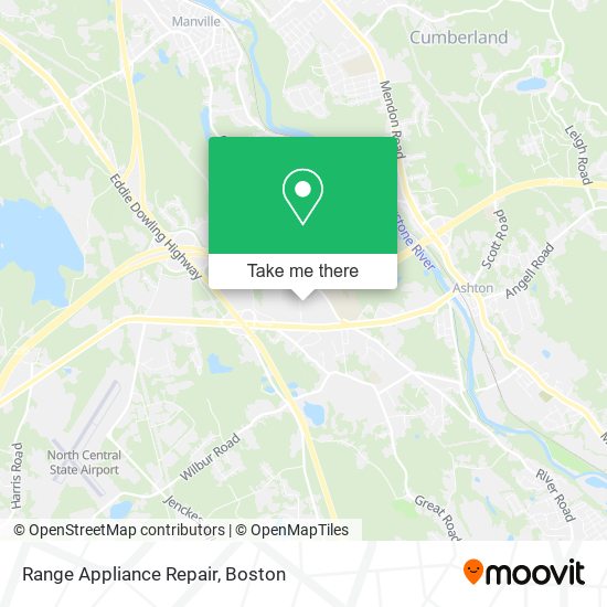 Range Appliance Repair map
