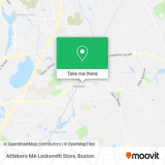 Attleboro MA Locksmith Store map