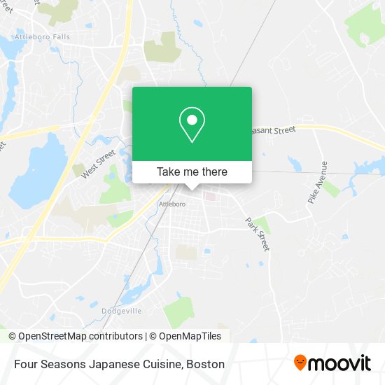 Mapa de Four Seasons Japanese Cuisine