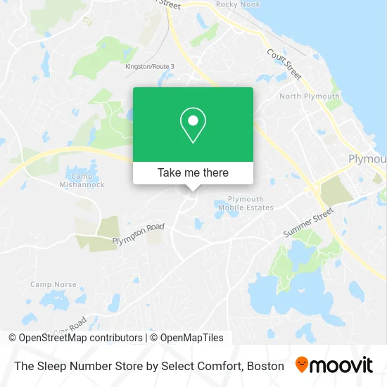 The Sleep Number Store by Select Comfort map