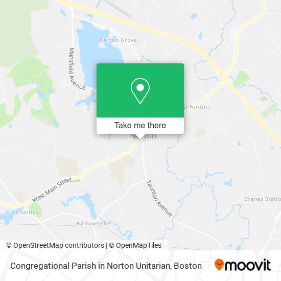 Congregational Parish in Norton Unitarian map