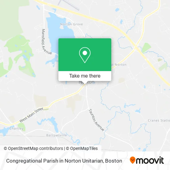 Congregational Parish in Norton Unitarian map