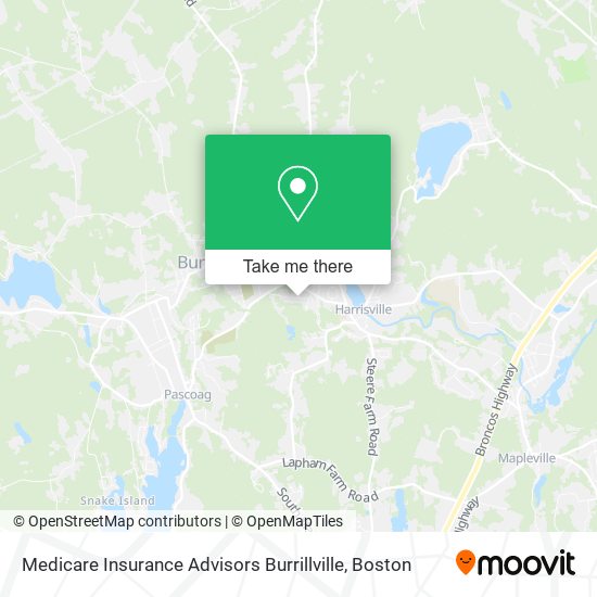 Mapa de Medicare Insurance Advisors Burrillville