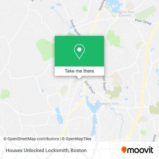 Houses Unlocked Locksmith map