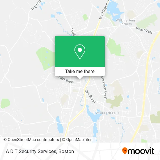 A D T Security Services map