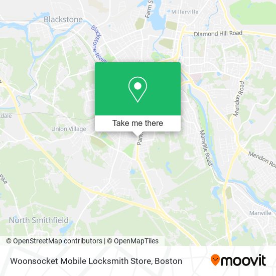 Mapa de Woonsocket Mobile Locksmith Store