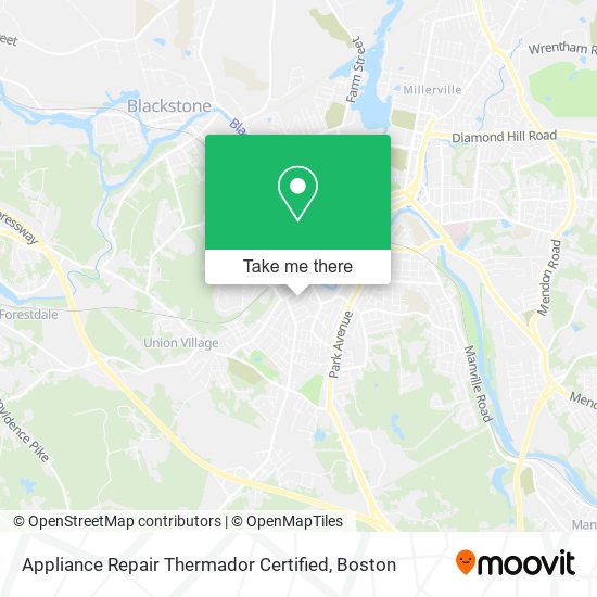 Appliance Repair Thermador Certified map