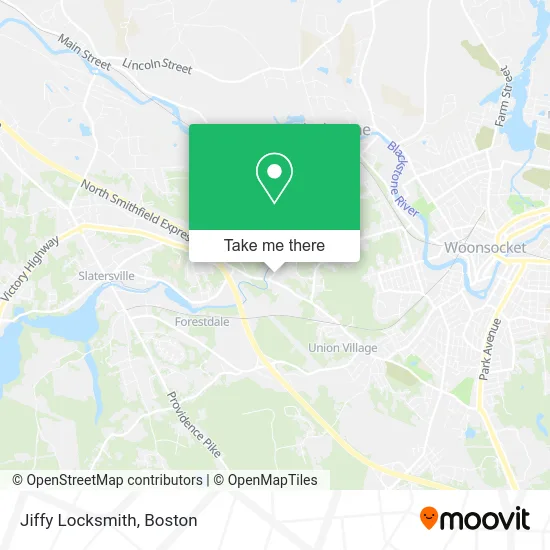 Jiffy Locksmith map